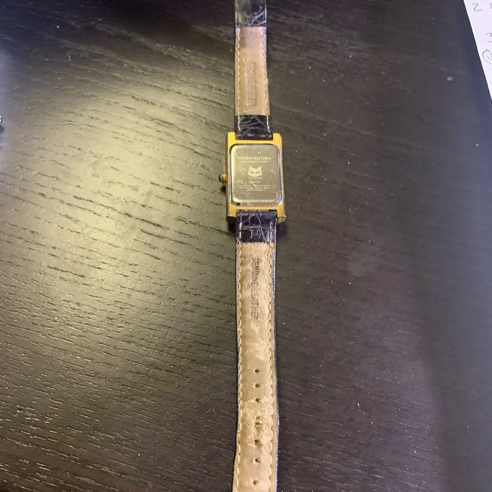 Elegant‎ Purple & Gold leather Fashion fun watch